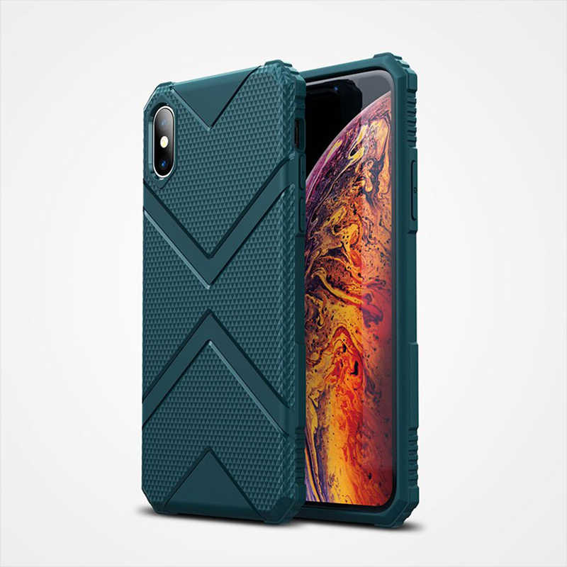 Apple iPhone X Kılıf Zore Hank Silikon - Koyu Yeşil