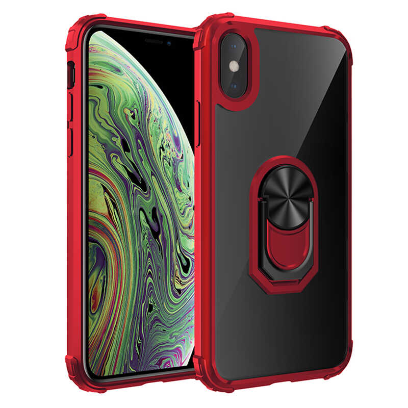 Apple iPhone XS 5.8 Kılıf Zore Mola Kapak - Kırmızı