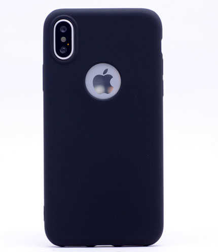 Apple iPhone X Kılıf Zore Premier Silikon Kapak - Siyah