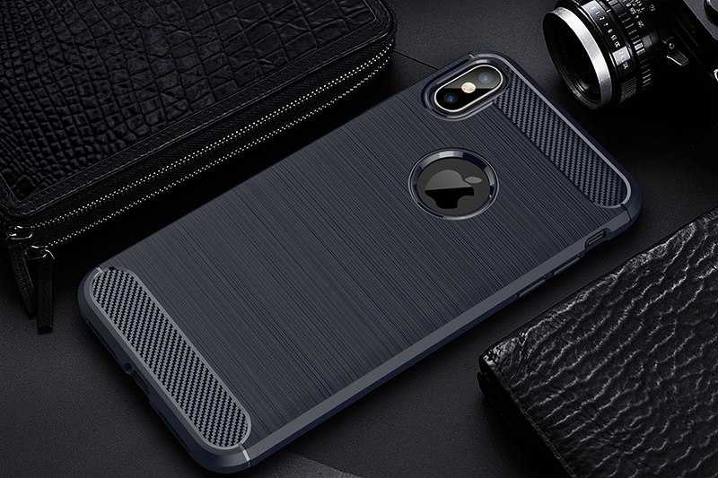 Apple iPhone X Kılıf Zore Room Silikon Kapak - Lacivert