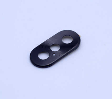 Apple iPhone X Zore Metal Kamera Koruyucu - Siyah