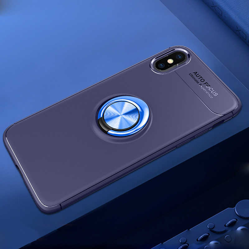 Apple iPhone X Kılıf Zore Ravel Silikon Kapak - Mavi