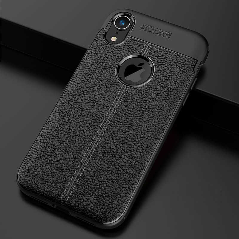 Apple iPhone XR 6.1 Kılıf Zore Niss Silikon Kapak - Siyah