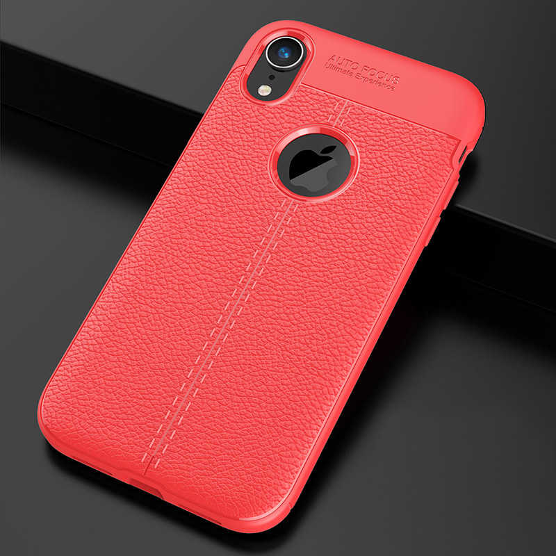 Apple iPhone XR 6.1 Kılıf Zore Niss Silikon Kapak - Kırmızı