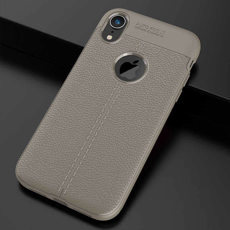 Apple iPhone XR 6.1 Kılıf Zore Niss Silikon Kapak - Gri