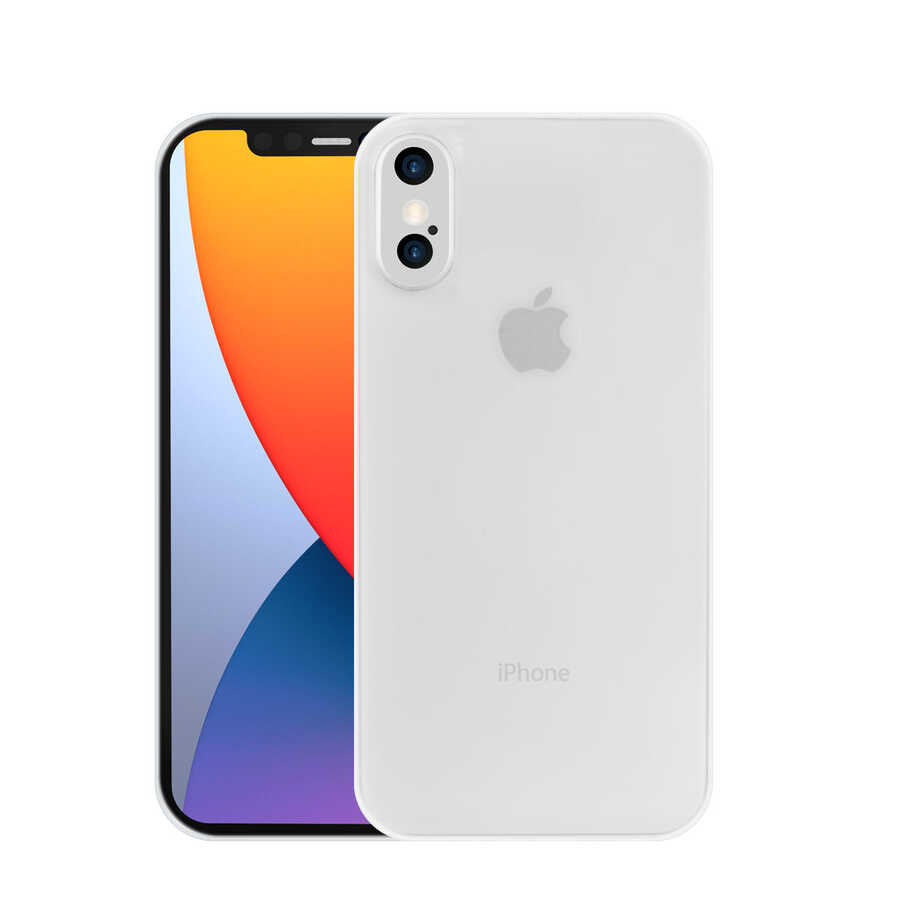 Apple iPhone XS 5.8 Kılıf ​​​​​Wiwu Skin Nano PP Kapak - Beyaz