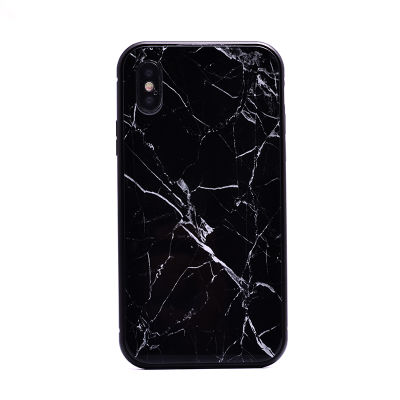 Apple iPhone XS 5.8 Kılıf Zore Mermerli Devrim Cam Kapak