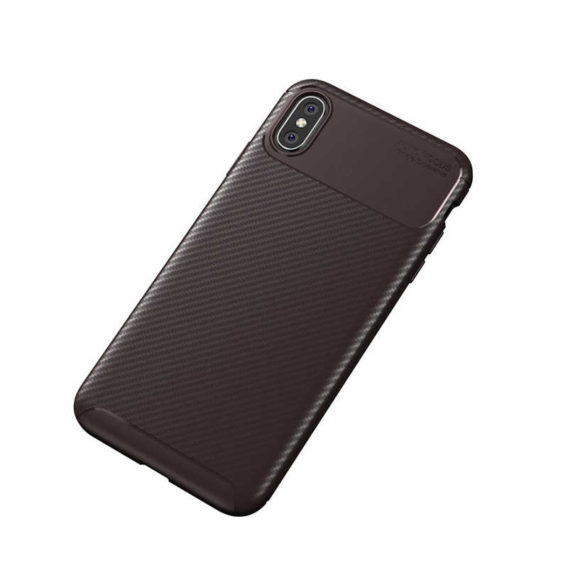 Apple iPhone XS 5.8 Kılıf Zore Negro Silikon Kapak - Kahverengi