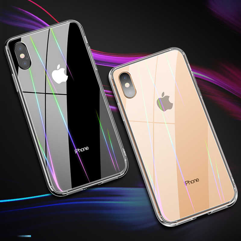 Apple iPhone XS 5.8 Kılıf Zore Rainbow Kapak - Renksiz