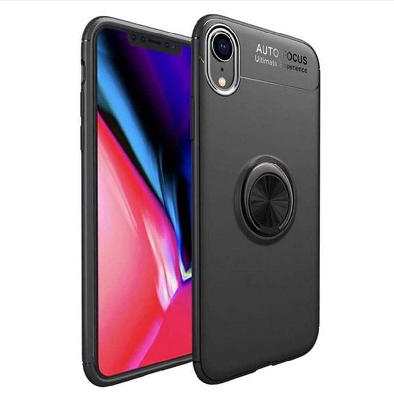 Apple iPhone XR 6.1 Kılıf Zore Ravel Silikon Kapak - Siyah