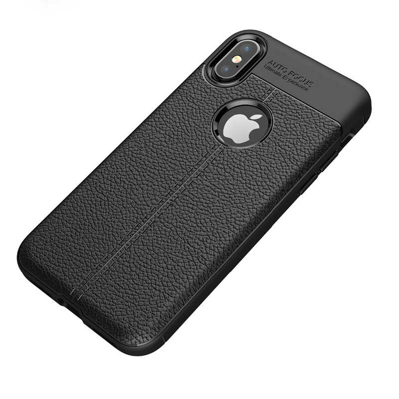 Apple iPhone XS Max 6.5 Kılıf Zore Niss Silikon Kapak - Siyah