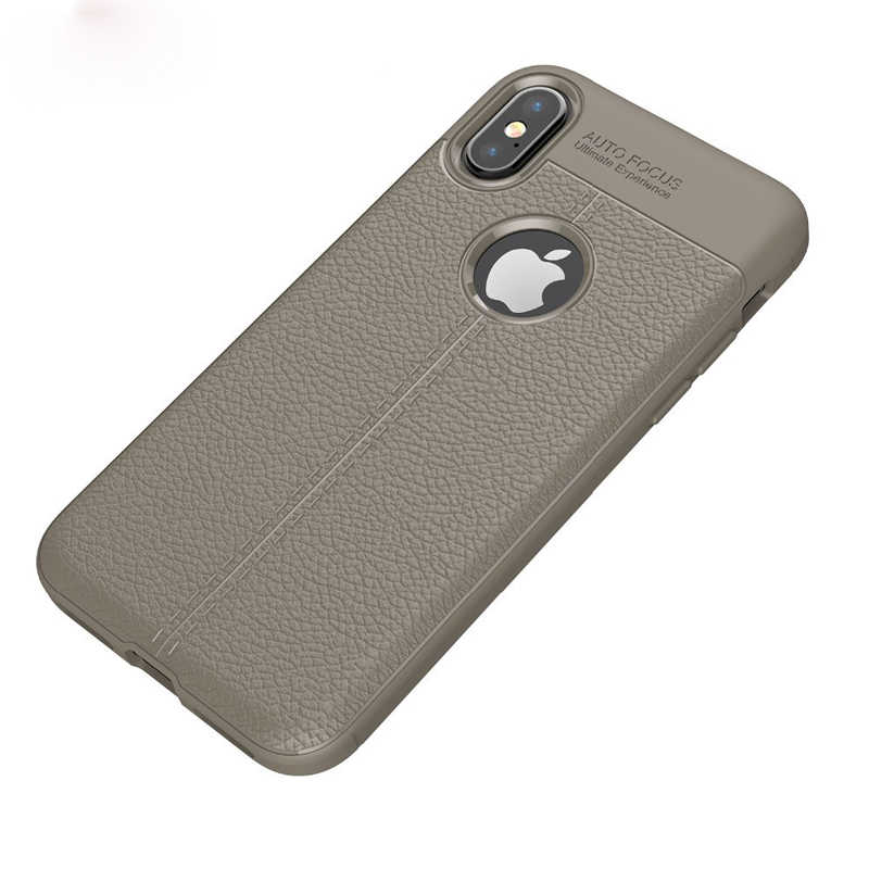 Apple iPhone XS Max 6.5 Kılıf Zore Niss Silikon Kapak - Gri
