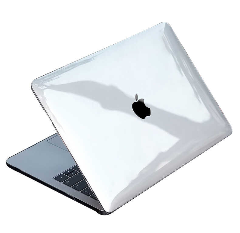 Apple Macbook 13.3' Air 2020 A2337 Wiwu Ultra İnce Sararmayan Şeffaf MacBook Crystal iShield Kapak - Renksiz