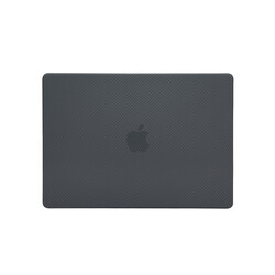 Apple Macbook 13.3' Air 2020 A2337 Zore MSoft Carbon Fiber Tasarımlı Kapak - Thumbnail