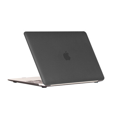 Apple Macbook 13.3' Air 2020 A2337 Zore MSoft Carbon Fiber Tasarımlı Kapak