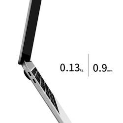 Apple Macbook 13.3' Air 2020 Wiwu Ultra İnce Sararmayan Şeffaf MacBook Crystal iShield Kapak - Thumbnail