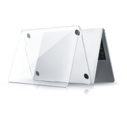 Apple Macbook 13.3' Pro 2022 M2 Wiwu Ultra İnce Sararmayan Şeffaf MacBook Crystal iShield Kapak - Wiwu