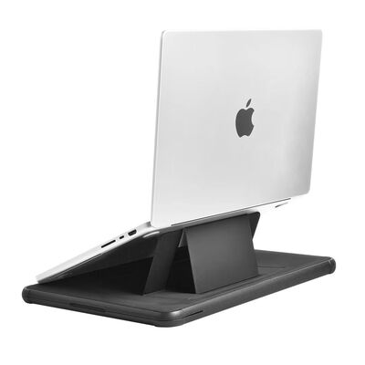Apple Macbook 14.2' 2021 Wiwu Defender Stand Case Taşınabilir Standlı Magnetik PU Laptop Çantası