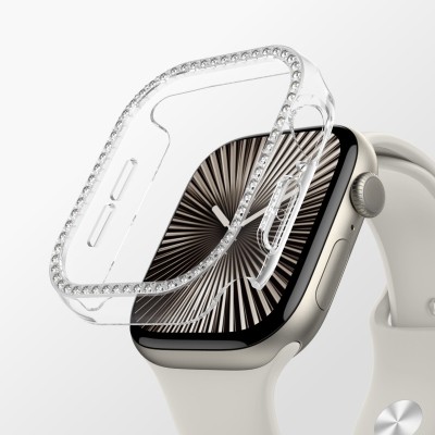 Apple Watch 10 42mm Amazingthing Gleam Fit FullGuard Taşlı Sert PC Kasa ve Ekran Koruyucu - 8