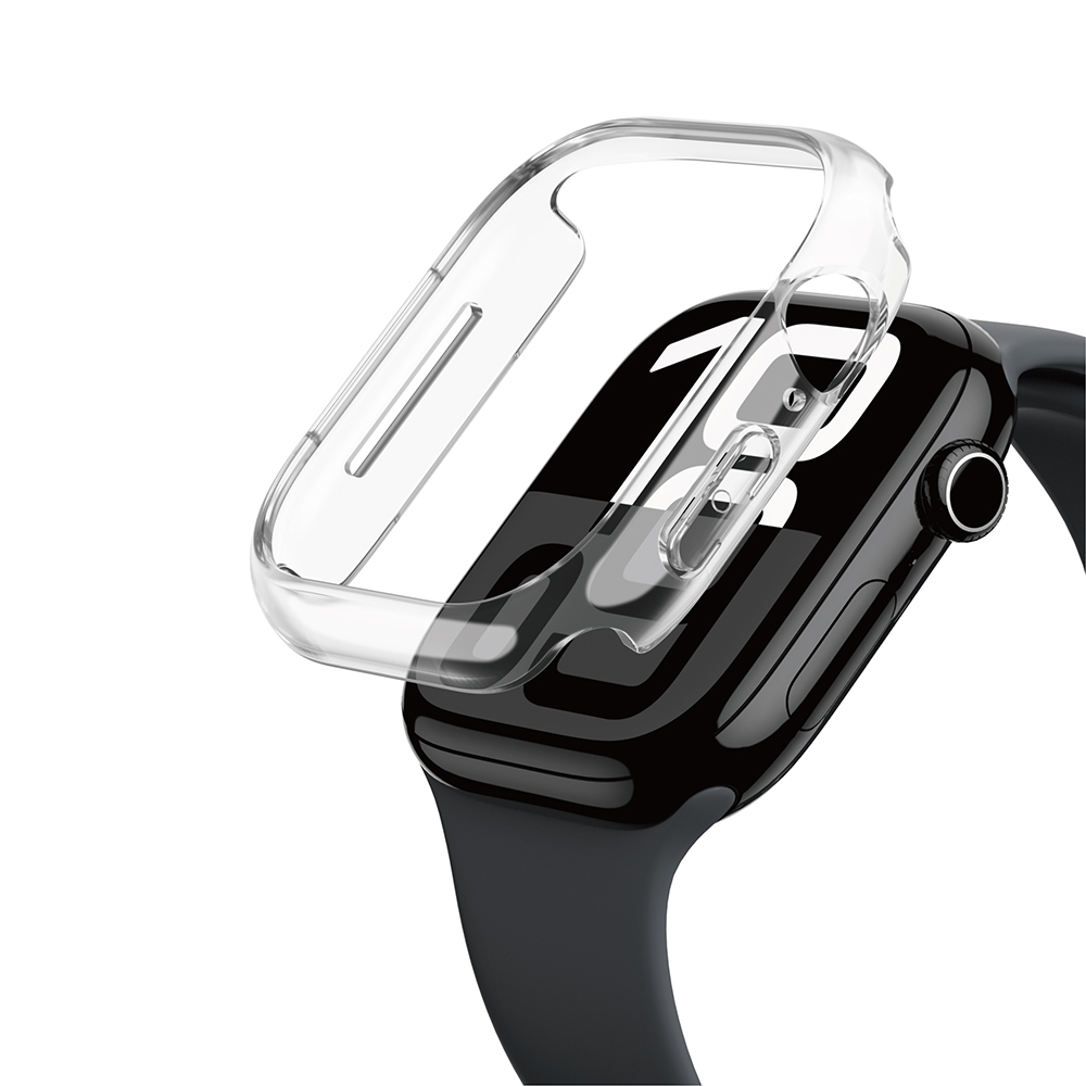 Apple Watch 10 42mm Amazingthing Radix Minimal FrameLite Sert PC Kasa Koruyucu - Şeffaf