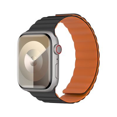 Apple Watch 10 42mm Benks Magnetik Tak Çıkar Silikon Strap Kayış - Benks