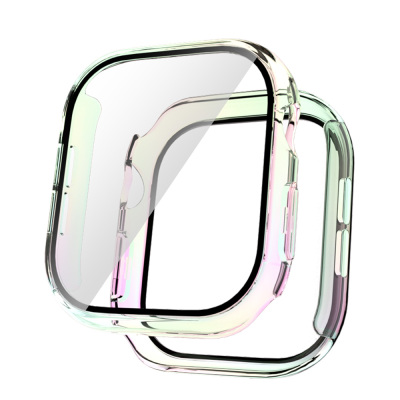 Apple Watch 10 42mm Sert PC Kasa Electroplatink Çerçeveli Ekran Koruyucu Zore Watch Gard 36 - Zore