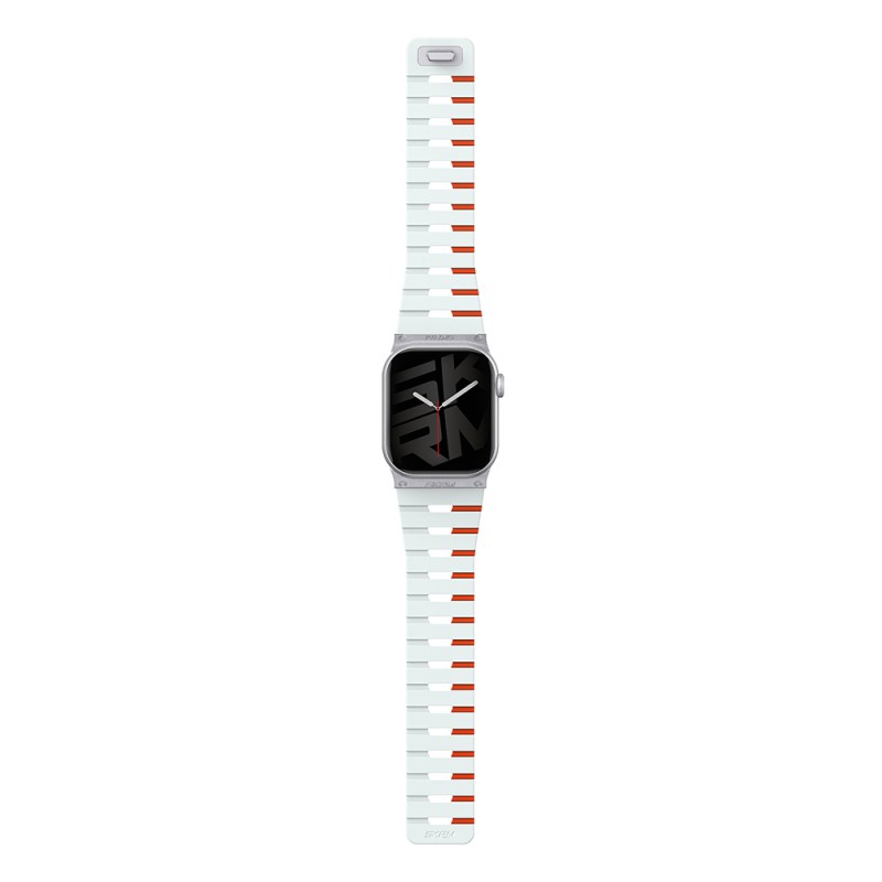 Apple Watch 10 42mm Skinarma Gemini Serisi TPU Magnetik Silikon Kordon - 5