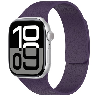 Apple Watch 10 42mm Zore KRD-136 Kabartma Desenli Silikon Kordon - 6