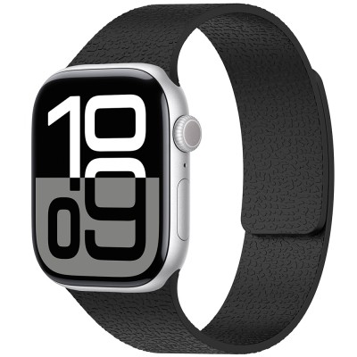 Apple Watch 10 42mm Zore KRD-136 Kabartma Desenli Silikon Kordon - 5