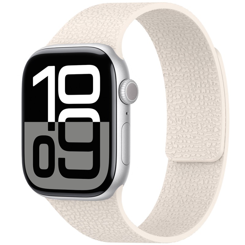 Apple Watch 10 42mm Zore KRD-136 Kabartma Desenli Silikon Kordon - 4