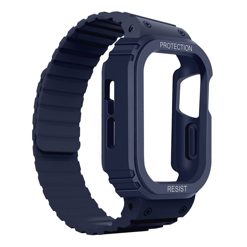 Apple Watch 10 42mm Zore KRD-142 Airbag Tasarımlı Kasa Koruyuculu Silikon Kordon - 14