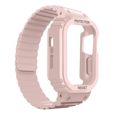 Apple Watch 10 42mm Zore KRD-142 Airbag Tasarımlı Kasa Koruyuculu Silikon Kordon - 15
