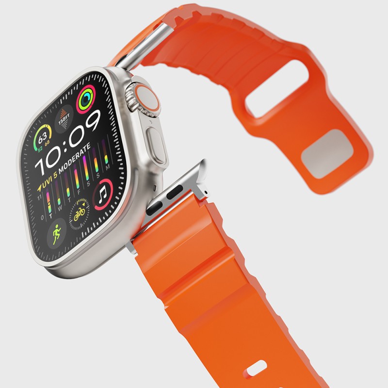 Apple Watch 10 42mm Zore KRD-143 Silikon Kordon - 28
