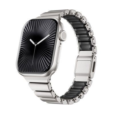 Apple Watch 10 42mm Zore KRD-149 Metal Silicone Band - Zore