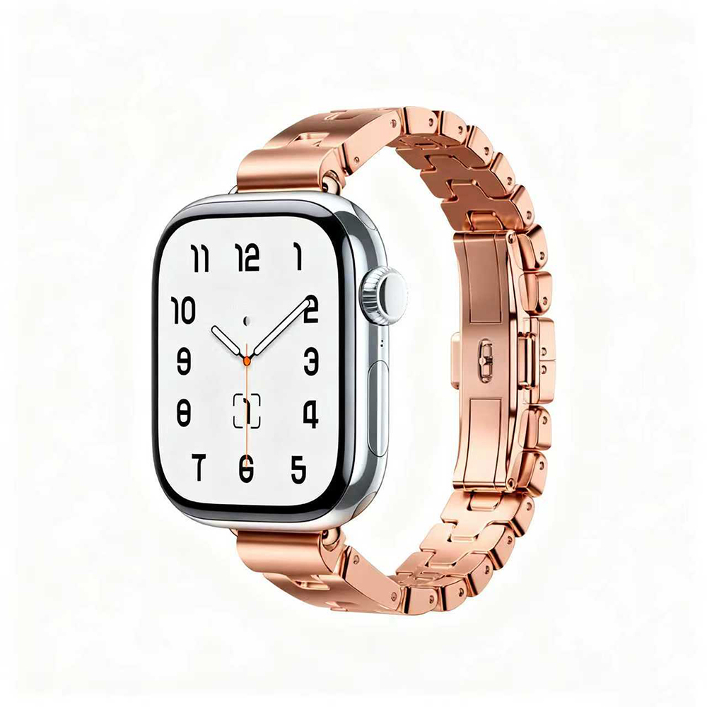 Apple Watch 10 42mm Zore KRD-150 Metal Kordon - Rose Gold