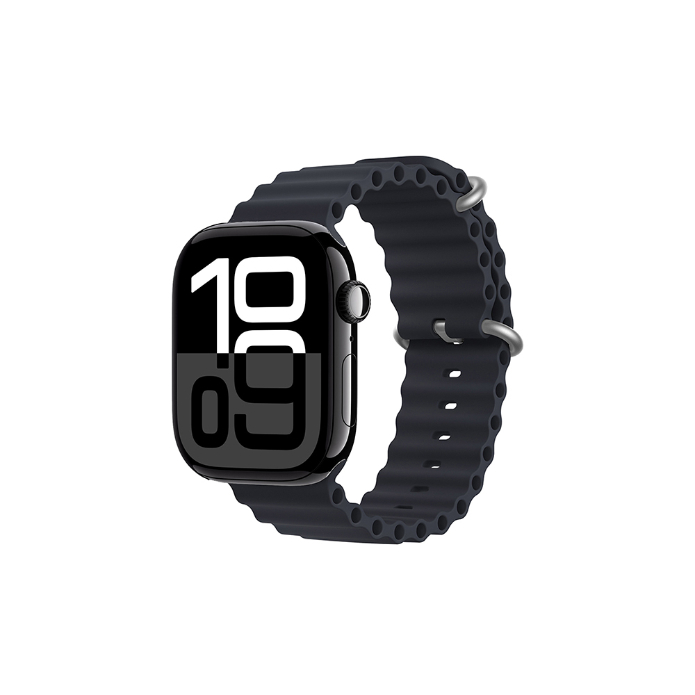 Apple Watch 10 42mm Zore KRD-75 Silikon Kordon - Midnight