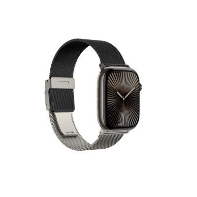 Apple Watch 10 46mm Amazingthing Omni StyleFlip Metal Hasır Kordon - 13