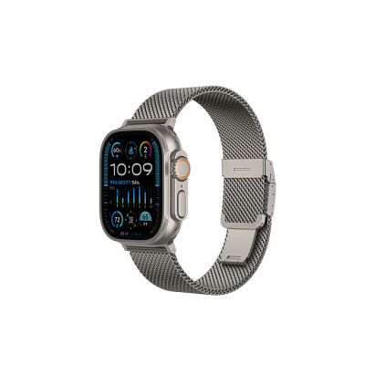 Apple Watch 10 46mm Amazingthing Titan Premium Metal Hasır Kordon - Amazingthing