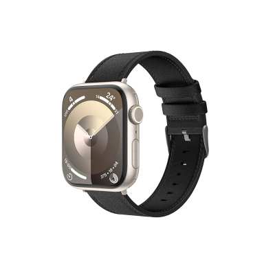 Apple Watch 10 46mm Benks Vintage Genuine Leather Serisi Deri Kordon Strap Kayış - Benks