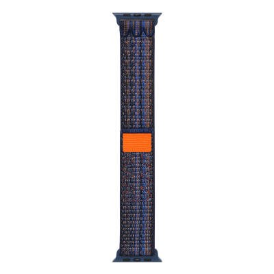 Apple Watch 10 46mm KRD-91 Hasır Kordon Strap Kayış Mavi