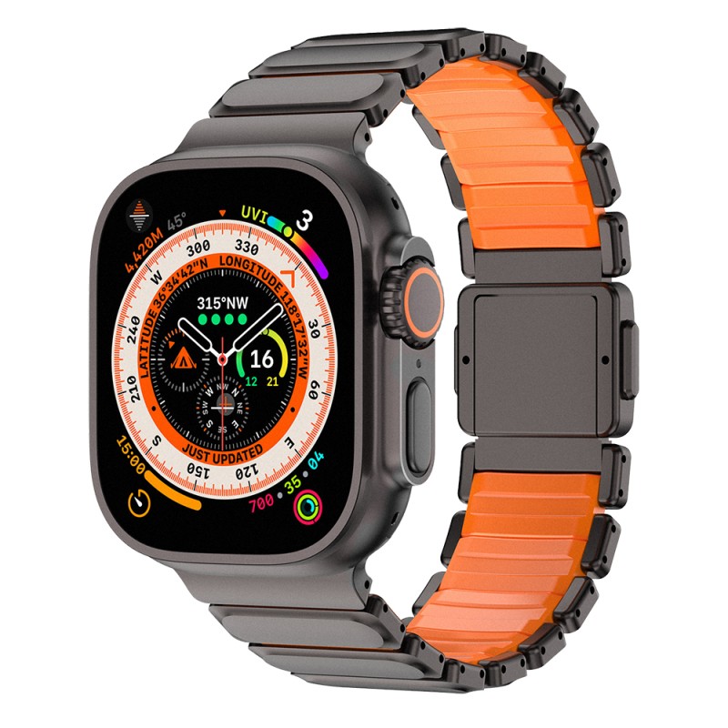 Apple Watch 10 46mm Mohseven iWatch Titancore No.2 Çelik Kordon - 1