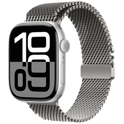 Apple Watch 10 46mm Zore KRD-121 Metal Hasır Kordon - Zore