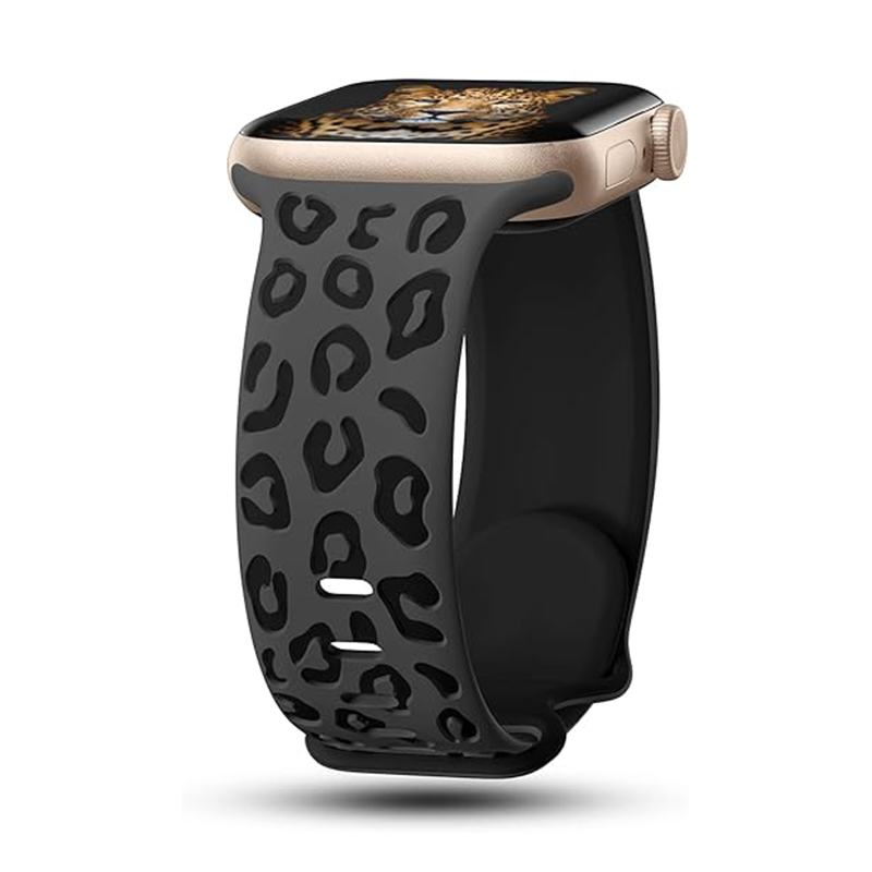 Apple Watch 10 46mm Zore KRD-140 Silikon Kordon Strap Kayış - Siyah