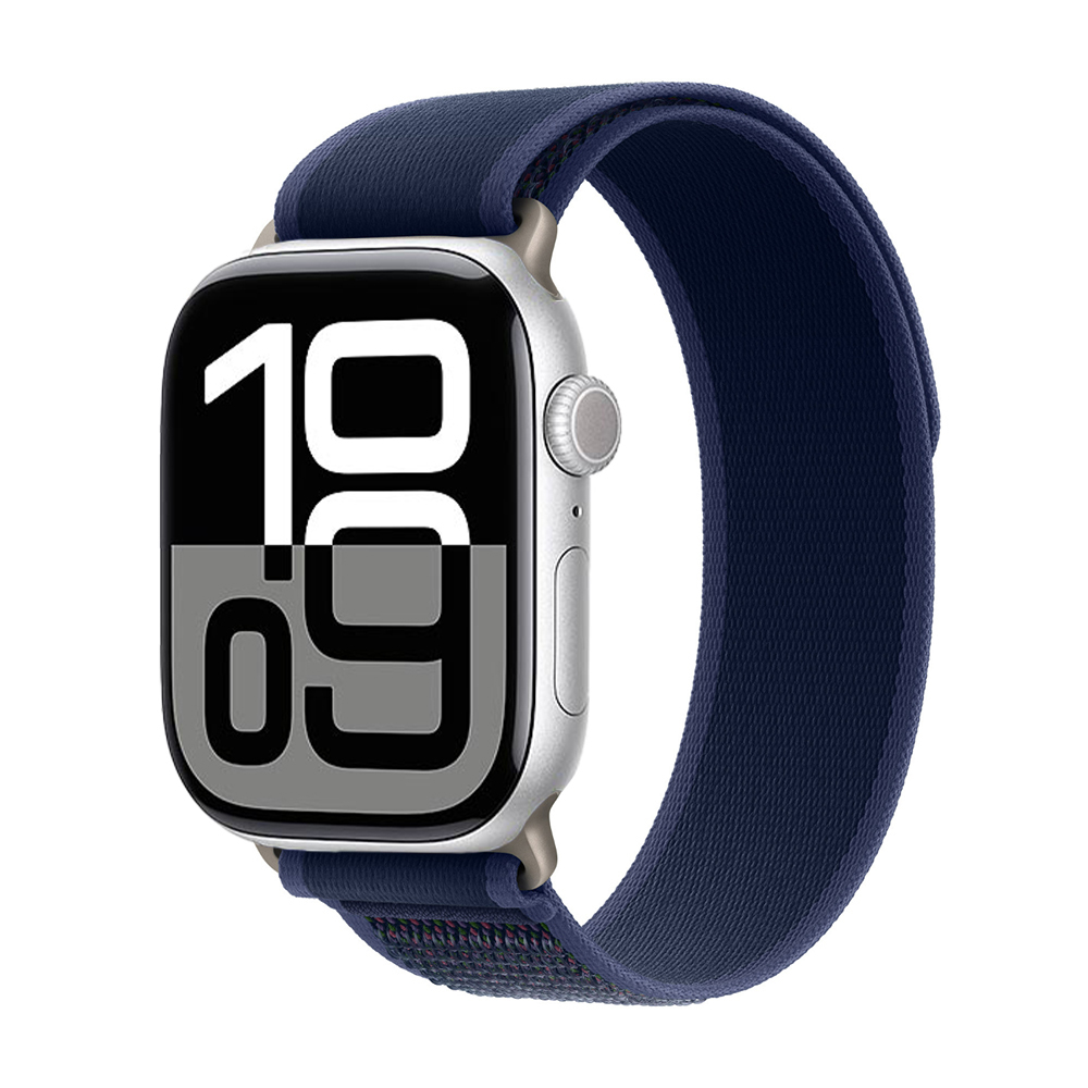 Apple Watch 10 46mm Zore KRD-77 Hasır Kordon - Mavi