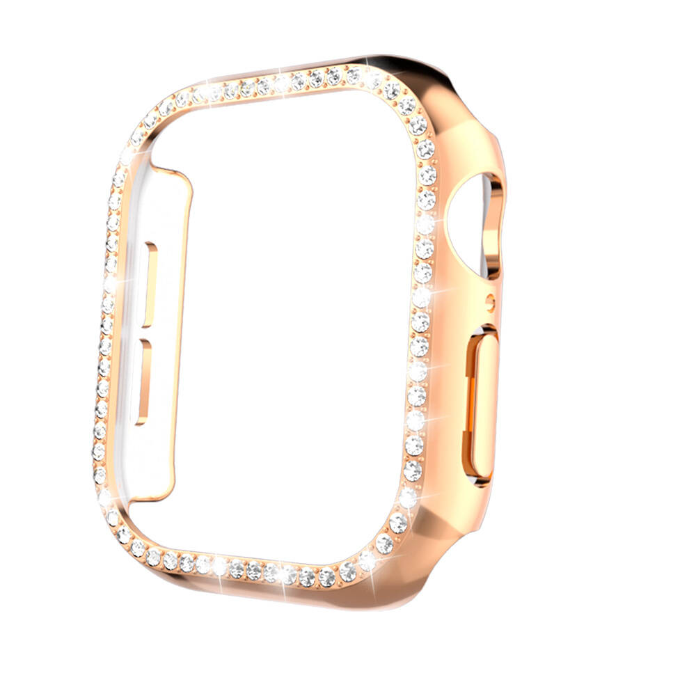 Apple Watch 10 46mm Zore Watch Gard 05 Sert PC Koruyucu - Rose Gold
