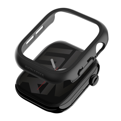 Apple Watch 12 42mm Skinarma Gado Sert Silikon Kasa ve Ekran Koruyucu - Skinarma