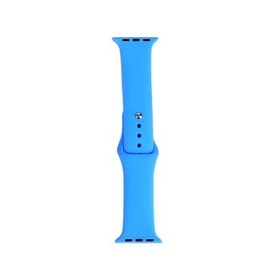 Apple Watch 38mm Band Serisi Klasik Kordon Silikon Strap Kayış Mavi