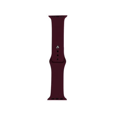 Apple Watch 38mm Band Serisi Klasik Kordon Silikon Strap Kayış Red Wine