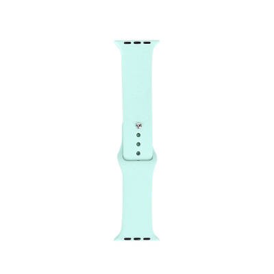 Apple Watch 38mm Band Serisi Klasik Kordon Silikon Strap Kayış Emerald Green