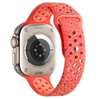 Apple Watch 38mm Kordon Yeni Seri 2023 KRD-02 Silikon Strap Kayış - Zore